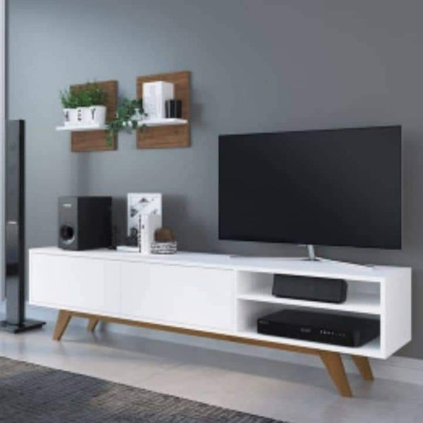 PVC - وحدة تليفزيون 180 × 50 × 40 سم خشب اسباني
